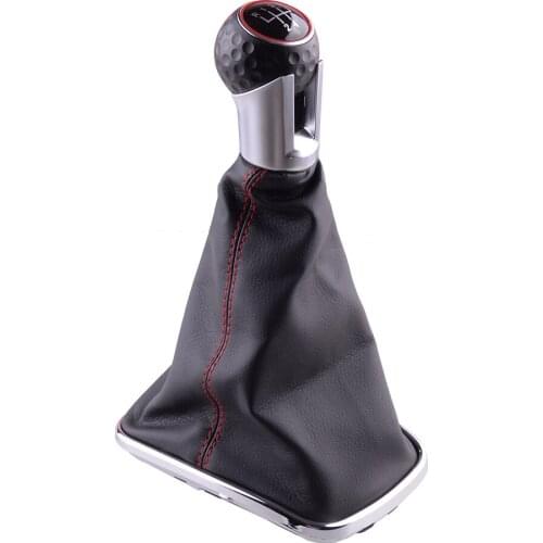Car 5 Speed Inner Gear Shift Knob Gaiter Boot Cover Decor Fit For VW Golf MK4 GTI R32 Jetta Bora 1999 2000 2001 2002 2003 2004