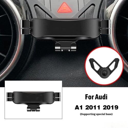 Car Mobile Phone Holder For Audi A1 8X 2011-2019 Air Vent Outlet Clip Mounts Stand GPS Gravity Navigation Bracket Accessories