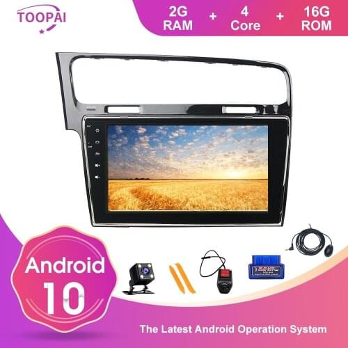 TOOPAI Android 10 For Volkswagen VW Golf 7 Auto Radio Stereo Head Unit GPS Navigation Car Multimedia Player Hifi HD IPS DSP
