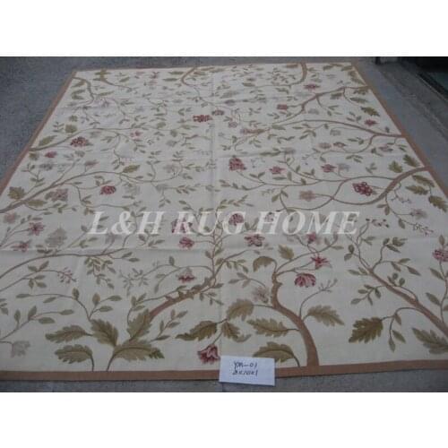 Free shipping 8'x10' Handmade French Aubusson weave rugs hand woven carpets high grade quality original oriented rug royal style
