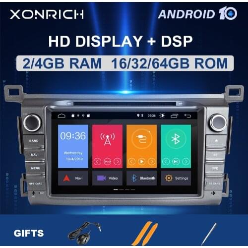 DSP IPS 4G 64G 2 Din Android 10 car multimedia dvd player GPS for Toyota RAV4 Rav 4 2013 2014 2015 2016 20172018car radio stereo