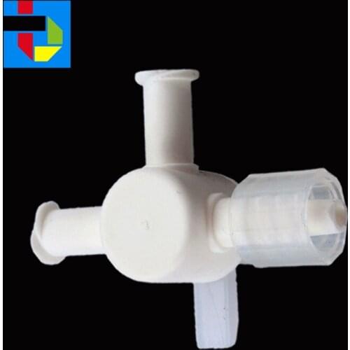 Hot sale Micron Plastic valve 3-way ink Tube Plastic Connector for inkjet printer
