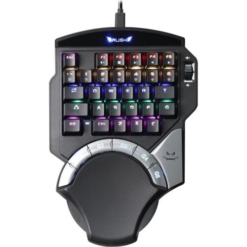 Haymaker RGB Backlit Gaming Mechanical Keyboard Keypad Usb wired Keyboard fast play speed best for wired USB