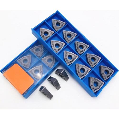 10PCS WNMG 080408 HA PC9030 high quality carbide blade external turning tool stainless steel external turning tool lathe tool