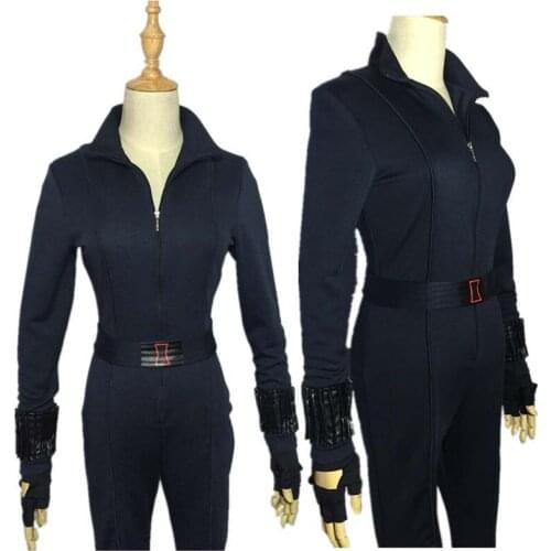 Halloween Carnival Superhero Jumpsuit Natalia Alianovna Romanova Cosplay Costume Battle Suit Custom Made