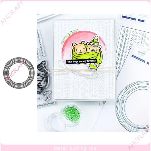 Round Border Metal Cutting Dies for DIY Scrapbooking Photo Album Decorative Embossing PaperCard Crafts Die2020