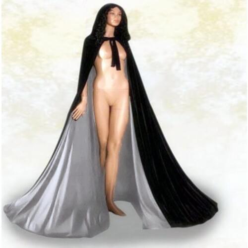 Fashion Velvet Wedding Outdoor Cloak Capes Coat Princess Wedding Shawl For Accessories Bride Wedding Velvet Cloak