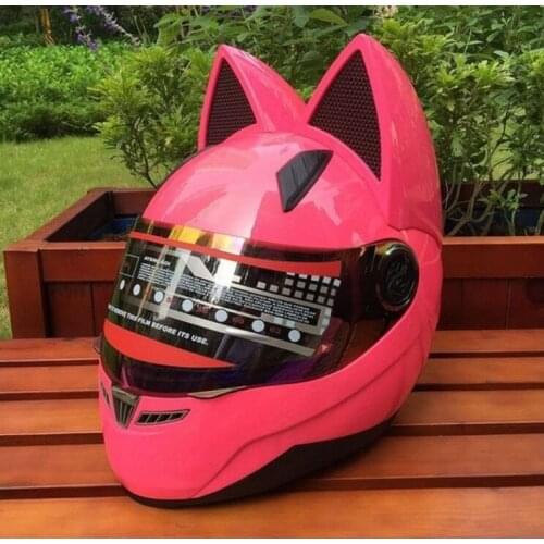 Motorcycle Helmet Full helmet summer Four Seasons sun protection men and women fashion cross-country full-covered belt horn