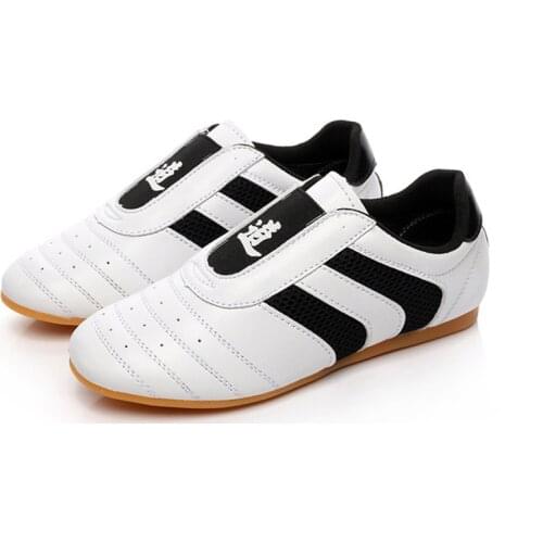 Taekwondo Shoes White Mens Sneaker Breathable Kung Fu Wushu Shoes Taichi Karate Martial Arts Wrestling Sneakers Kids Taekwondo