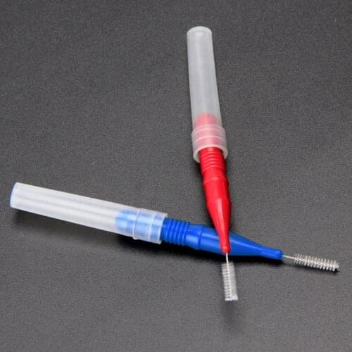 New 30pcs Oral Hygiene Dental Toothpick Tooth Pick Brush Teeth Cleaning Tooth Flossing Head Soft Plastic Interdental Brush