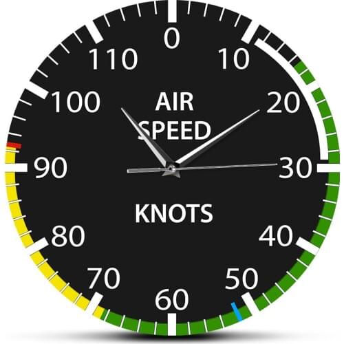 Air Speed device dashboard Wall Clock Acrylic frameless Wall Clock Quartz Silent Modern Data indicator dashboard Wall Watch