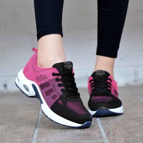 2021 New Women Breathable Sports Running Sneakers Outdoor Casual Light Weight Sports Shoes Wear-resistant Lightweight Sneakers