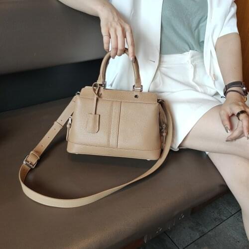 New Brand Design Commute Office Womens Handbag 100% Natural Leather High-ranking Luxury Shoulder Bag for White-collar Worker