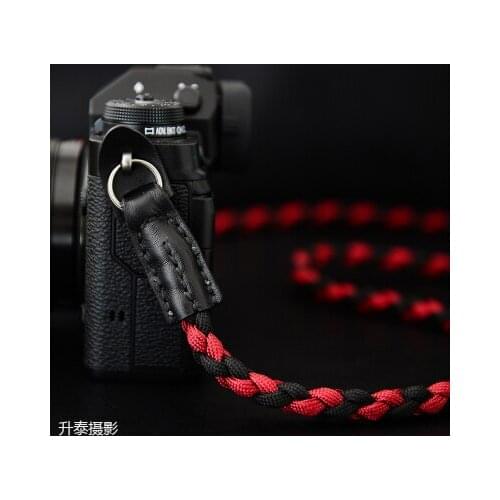 Hand-woven PU Nylon rope Camera Shoulder Neck Strap Belt Mirrorless for Digital Leica Canon Fuji Nikon Olympus Pentax Sony DSLR