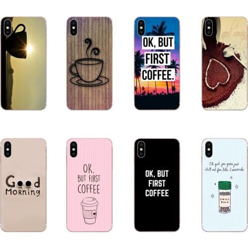 2019 Ok But First Coffee For Huawei Honor 10 10i 20 20i 8S lite Y9 Prime Y7 2019 Y5 2018 p40 lite pro TPU Transparent Cover
