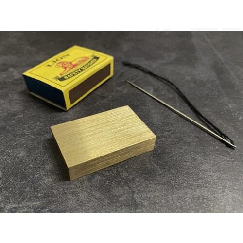 Matchbox Penetration Solid by J.C Magic Close up Magic Tricks Illusions Gimmick Needle Through Magic Box Stage Magic Tricks Fun