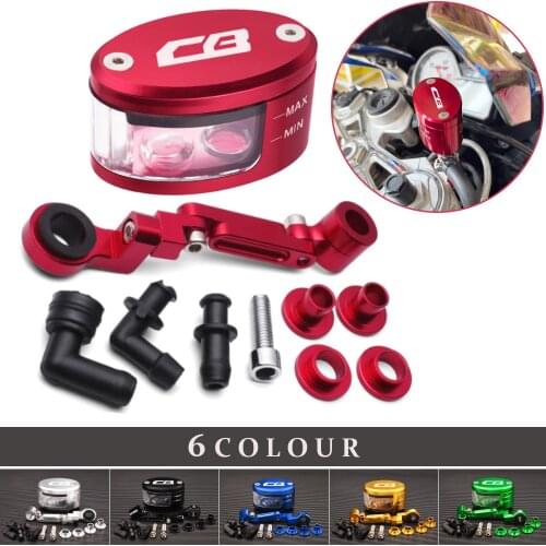 Motorcycle Brake Fluid Oil Reservoir Clutch Tank Cylinder Cup+support bracket For Honda CB 650 1000R 500F CB600 CB650R CB600F