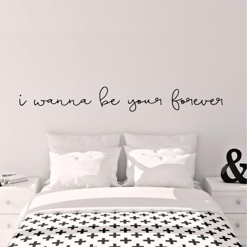 Romantic Sentence Home Decor Vinyl Wall Stickers Living Room Bedroom Wall Art Decal