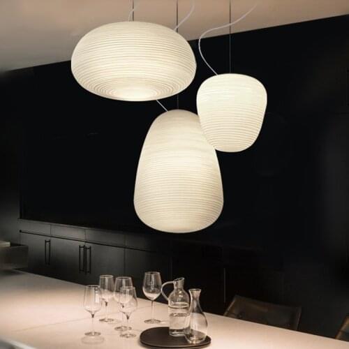 Wonderland Modern Simple Creative White Cloud Glass Pendant Light DIY Led for Home Indoor Lighting Hang Lamps Luminaire Fixture