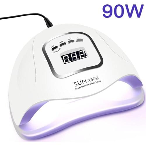 LED Nail Lamp for Manicure 114W/90W/54W Nail Dryer Machine UV Lamp For Curing UV Gel Nail Polish With Motion sensing LCD Display