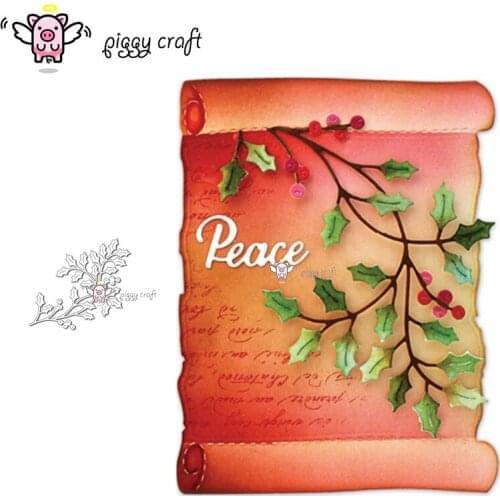Piggy Craft metal cutting dies cut die mold Branch leaves decoration Scrapbook paper craft album card punch knife art cutter die