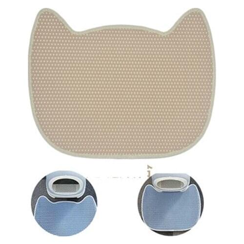 Waterproof Pet Cat Litter Mat EVA Double Layer Cat Litter Trapping Pet Litter Dog Mat Clean Pad Products For Cats Accessories