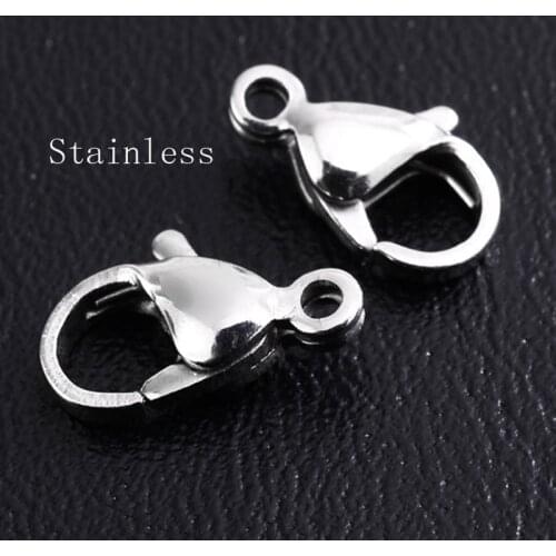 Stainless Steel Lobster clasp necklace clasp handmade DIY bracelet necklace clasp accessories wholesale