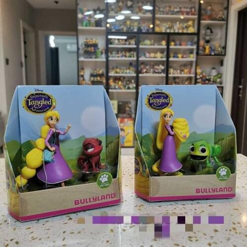 1Set/2PCS Brand new box Disney Princess with long hair and chameleon cartoon combination doll model toy accessories