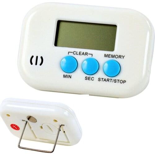 100PCSDigital LCD Countdown Timer Kitchen Cooking Alarm Clock Electronic Magnetic