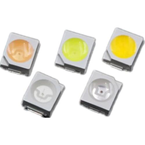 110PCS LED SMD 3528 0.2W Chips 3V 2V 20MA Yellow Red Blue Green White Pink Cold 4000K Lamp Beads Light Emitting Diode For Blubs