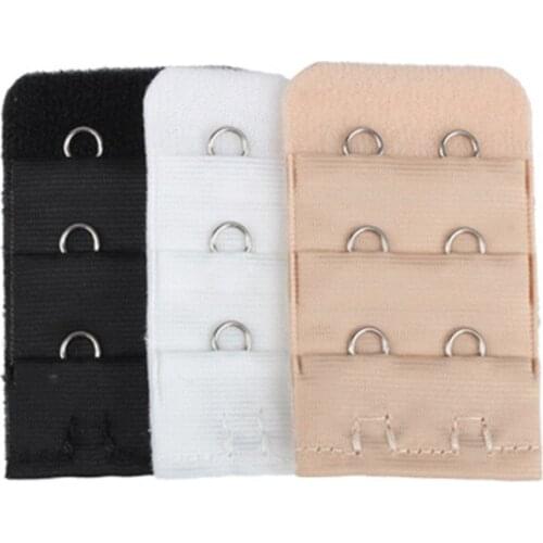 3Pcs/set Bra Extension Strap For Women Underwear Accessories Bra Extender Replacement 3 Rows With 2 Hooks Design Bra Accessories