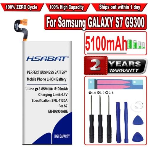 HSABAT 4800mAh EB-BG930ABE Battery for Samsung GALAXY S7 G9300 SM-G9300 G930L G930 G930F G930A G9308 G9309 G930FD G930W8