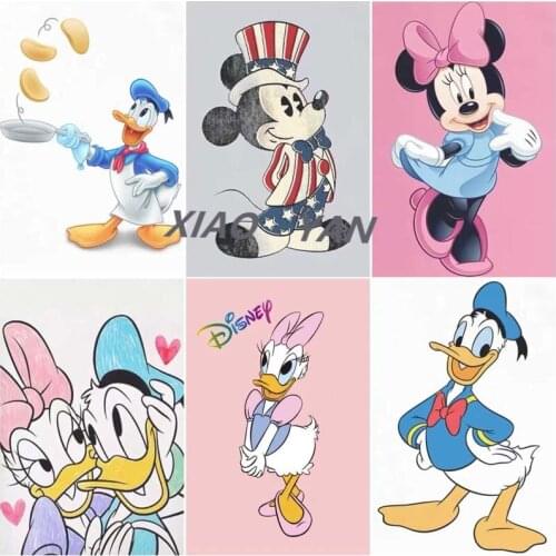 Diamond Painting Full Square/Round Disney Cartoon Donald Duck Diamond Mosaic Home Decoration Gift Handwork