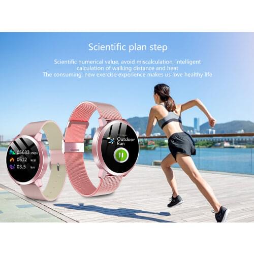 Arvin Q8 Fashion Passometer Fitness Tracker Smart Watch Color Screen Smartwatch women Heart Rate monitor Bracelate Sport Watches