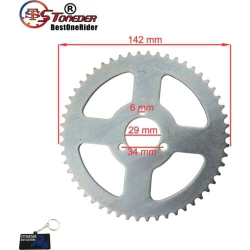 STONEDER 29mm 54 Tooth T8F ATV Rear Chain Sprocket For Chinese Pocket Bike Goped Scooter Mini Moto Quad 2 Stroke 47cc 49cc