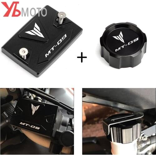 With LOGO Front&Rear brake Fluid Cylinder Master Reservoir Cover For Yamaha MT-07 MT 07 mt07 FZ07 MT09 MT-09 MT09 FZ09 2020 2021