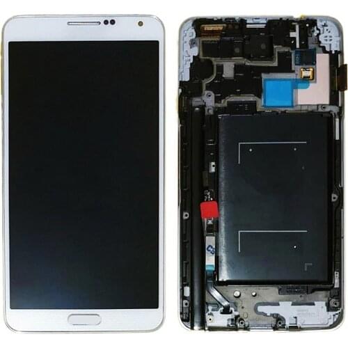 For Samsung Galaxy Note 3 N9005 N900 LCD Display Touch Screen Digitizer With Frame Assembly Replace 100% Tested