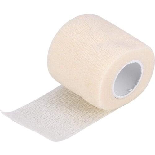 Breathable Self Adherent Wrap Athletic Elastic Non Woven Cohesive Bandage for Sports First Aid Wrist Ankle Sprains White