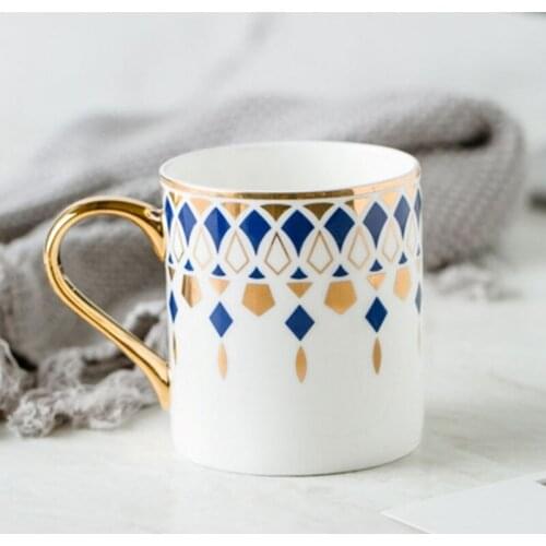 European-Style Tableware Set Jingdezhen High-End China Household Cup and Mug Luxury Phnom Penh Gift Porcelain Mug