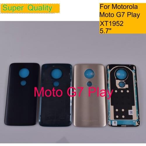 10Pcs/Lot For Motorola Moto G7 Play XT1952 Housing Battery Cover Back Cover Case Rear Door Chassis Shell G7 Play Replacement