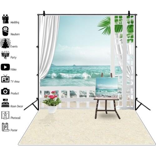 Laeacco Curtain Window Wooden Floor Scene Baby Child Photography Backgrounds Customized Photographic Backdrops For Photo Studio