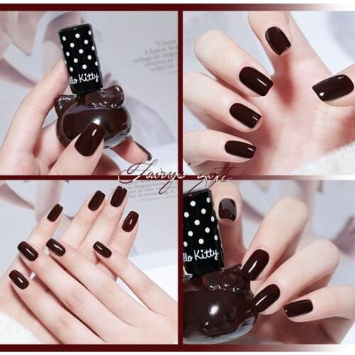 Hot Selling New Cute Kitty Liquid Nail Gel Varnishes Hybrid Nail Polish 12ML Color Nail Polish Glitter Gel UV Nail Soak Off Nail