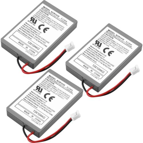 3 Pcs 2000mAh Rechargeable Battery With USB Charging Cable for Sony PS4 Wireless Controller Li-Ion Lithium Replacement Battery