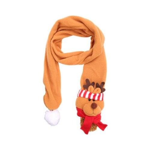 Fashion Womens Christmas Gift Sweet Cute Scarf Xmas Santa Claus Snowman Elk Soft Warm Scarves