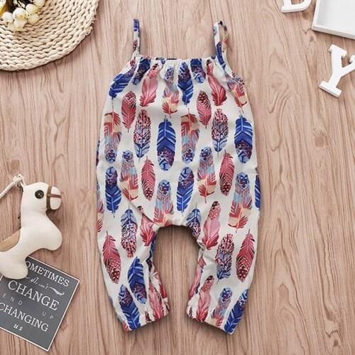 New Cute Toddler Newborn Baby Girls Floral printed Romper Jumpsuit Clothes Sunsuit summer clothing
