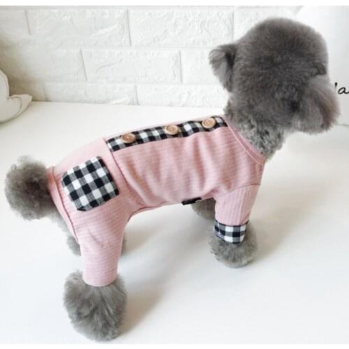 Pets dog clothes four feet clothes autumn and winter warm jumpsuits multi colors s-xxl sizes for Cat Four Feet Puppy Wearing