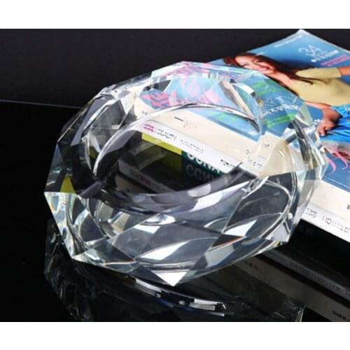 Crystal Ashtray Star Anise Cendrier Ash Tray Practical Smoking Tool Gold Black Silver Transparent Color Cigar Ashtray