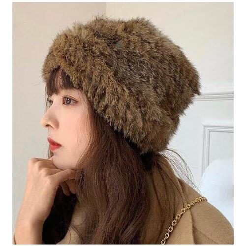 Cossack style hat Winter Fake fur Cap Women