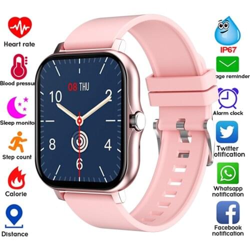 2021 Smart Watch Women Bluetooth Call Heart Rate Fitness Tracker Waterproof Sports Smartwatch Watches For Man Android IOS Clock