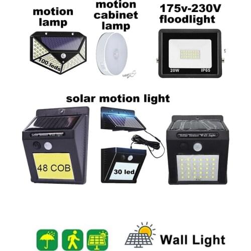 LED Solar Light Outdoor PIR Motion Sensor Wall Lamp Solar Garden Lights Waterproof SpotlightStreet Yard Path Light indoor home s
